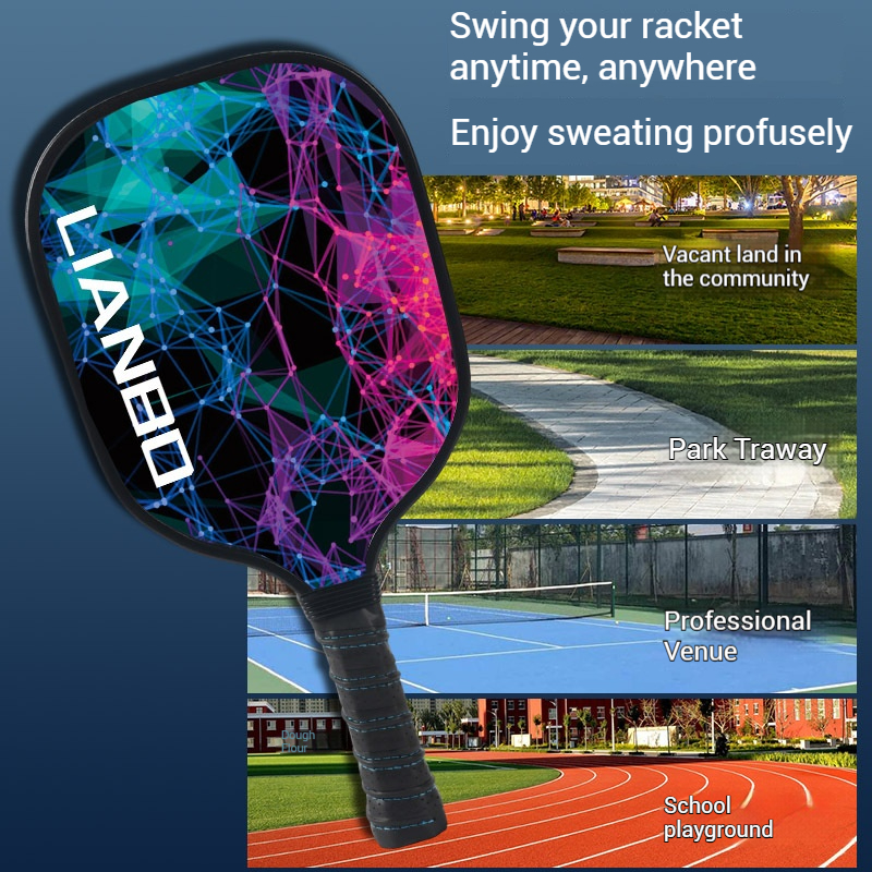Lightweight Pickleball Paddle Set With Balls Outdoor Beginner Friendly Rackets Kit 4