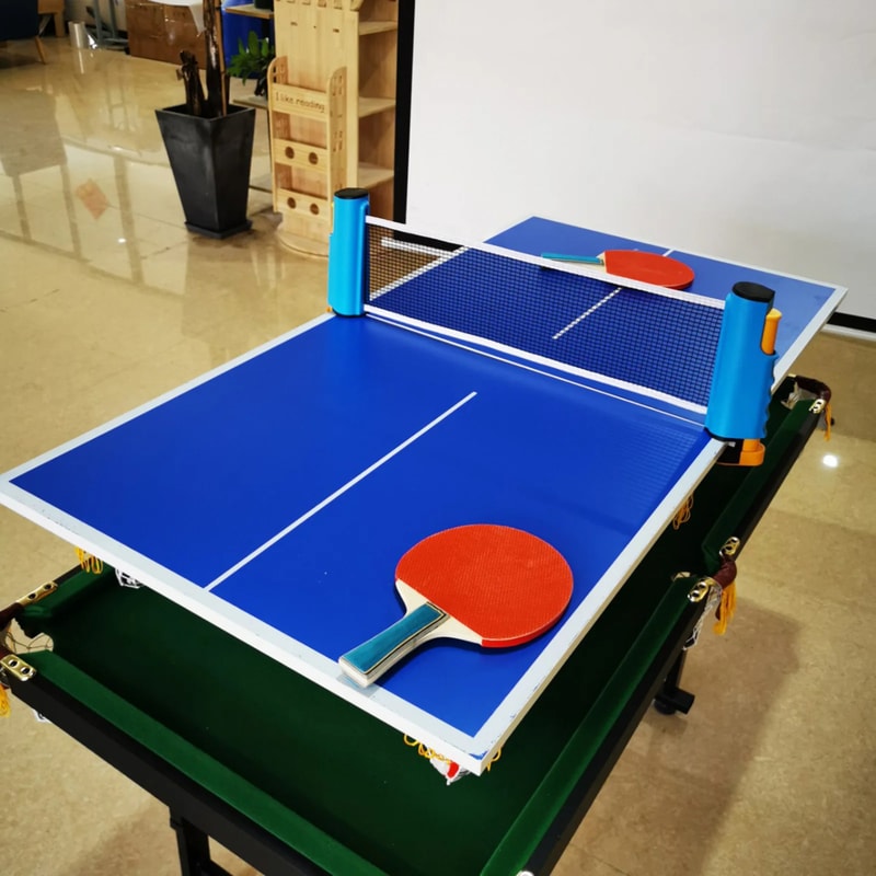 Portable Table Tennis Set with Retractable Net Ping Pong Paddles and Balls Kit
