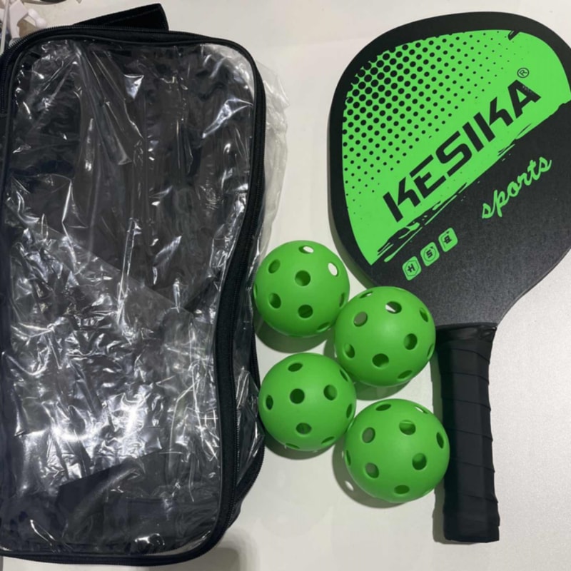Complete Pickleball Paddle Set with Balls and Bag Non Slip Grip Pickleball Set