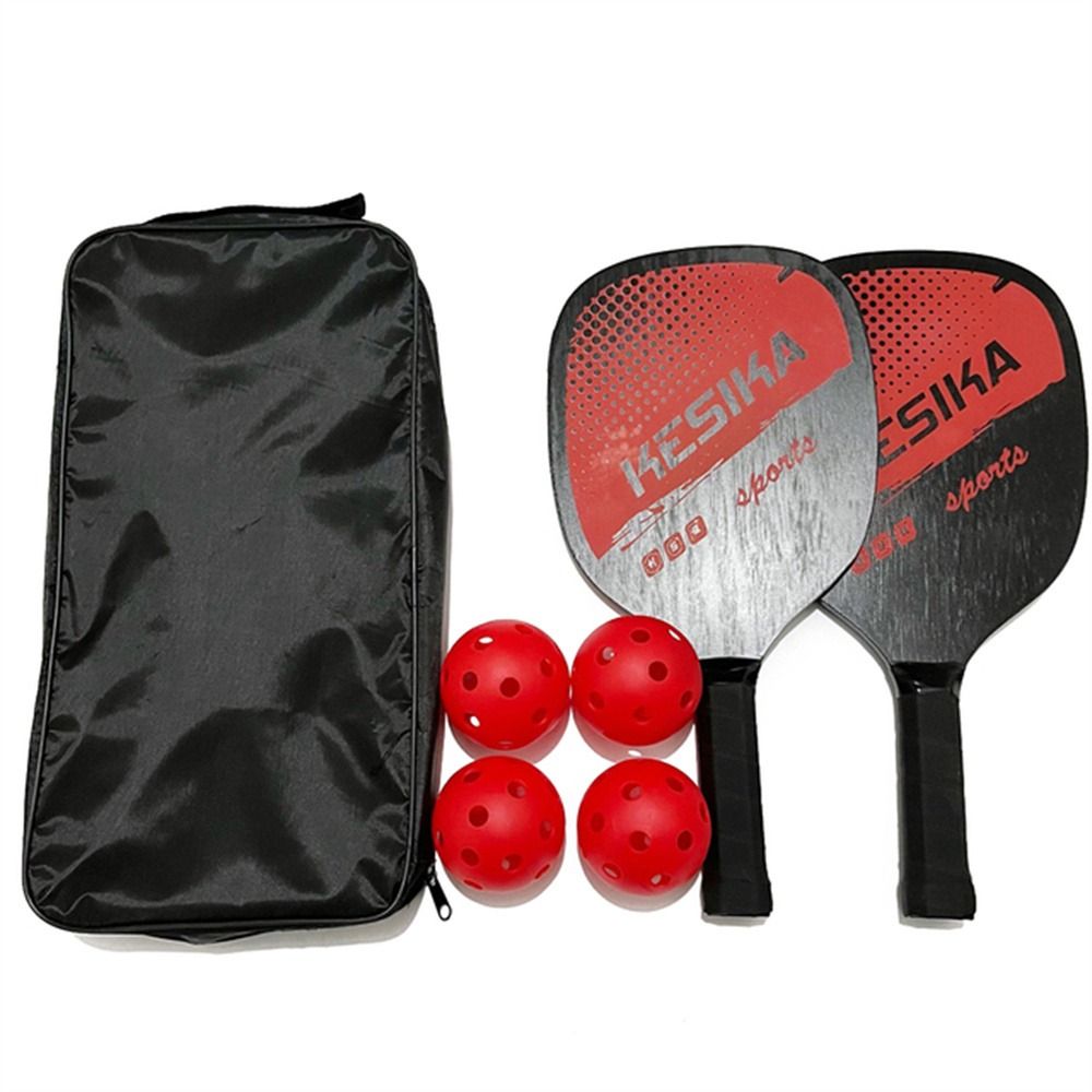 Complete Pickleball Paddle Set with Balls and Bag Non Slip Grip Pickleball Set