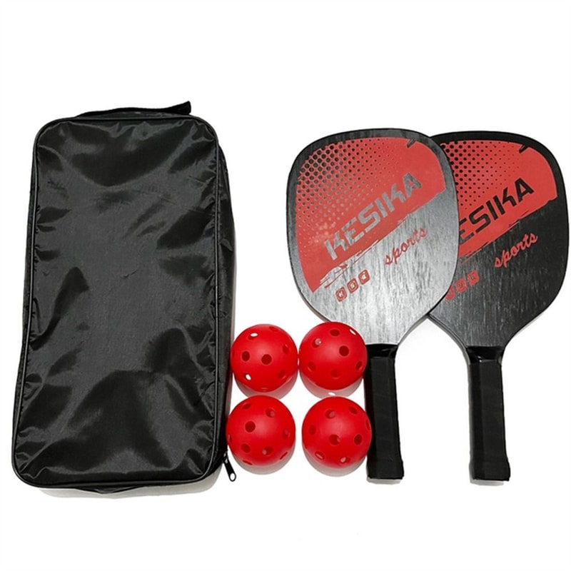 Complete Pickleball Paddle Set with Balls and Bag Non Slip Grip Pickleball Set