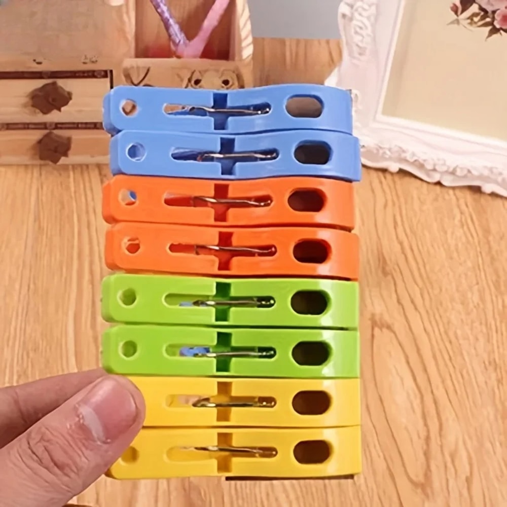 Heavy Duty Windproof Clothes Clips Large Laundry Drying Pins Set 4