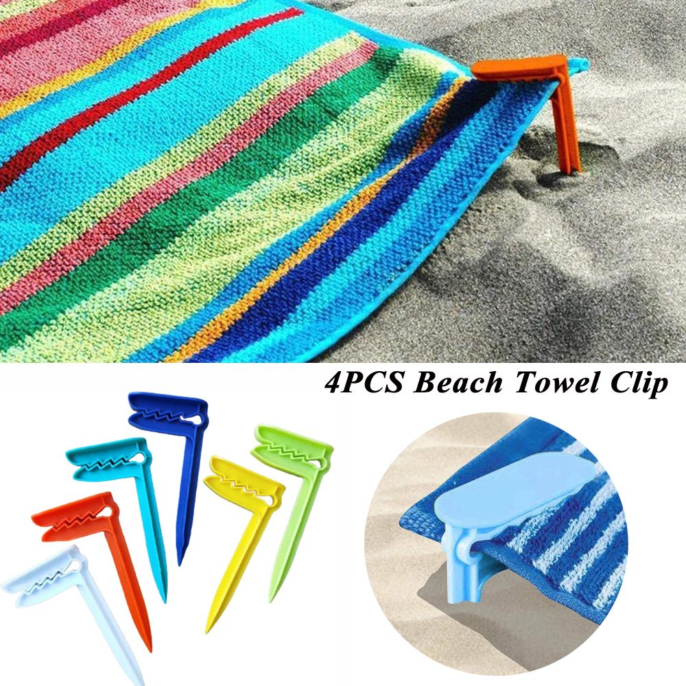 Heavy Duty Beach Towel Clips Windproof Towel Holders Outdoor Camping Clothespins Set 0