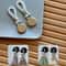 Braided Cotton Towel Clip Set Space Saving Towel Holder Loop for Kitchen and Bathroom