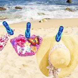 cute beach towel clips heavy duty towel holder pegs for chairs and poolside use