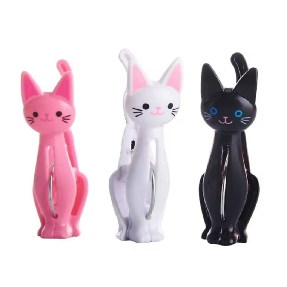 Cute Cat Clothespins Windproof Laundry Clips For Towels Clothes And Sheets 0