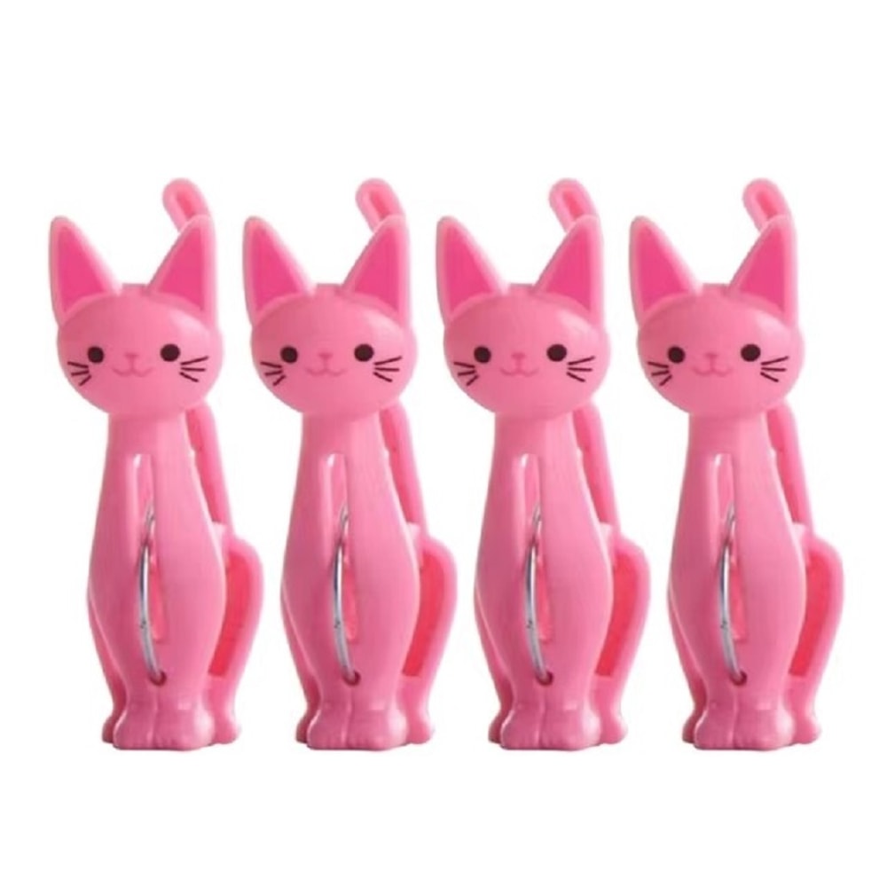 Cute Cat Clothespins Windproof Laundry Clips For Towels Clothes And Sheets 4