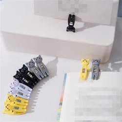 cute cartoon cat clips multipurpose snack sealing and bookmark clips set