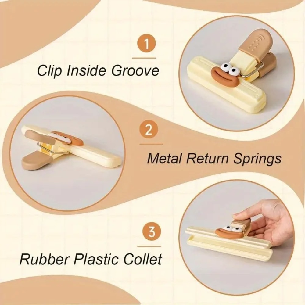 Airtight Food Bag Clips Strong Seal Snack Freshness Kitchen Storage Clips 1