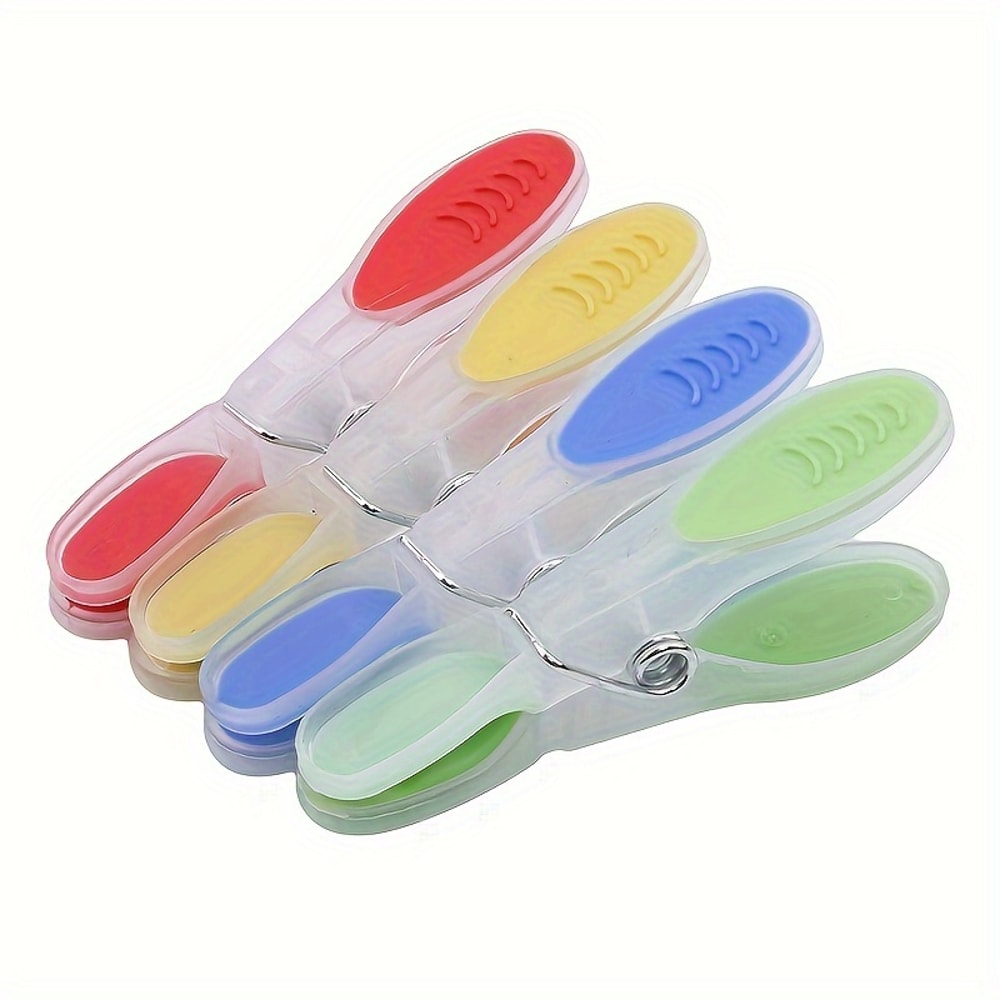 Windproof Plastic Clothespins Set Durable Laundry Clips For Socks Underwear And Small Items 1