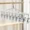 Stainless Steel Sock Drying Rack with Windproof Hooks Portable Clothes Drying Hanger