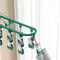 Stainless Steel Sock Drying Rack with Windproof Hooks Portable Clothes Drying Hanger