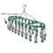 Stainless Steel Sock Drying Rack with Windproof Hooks Portable Clothes Drying Hanger