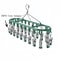 Stainless Steel Sock Drying Rack with Windproof Hooks Portable Clothes Drying Hanger
