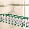 Stainless Steel Sock Drying Rack with Windproof Hooks Portable Clothes Drying Hanger