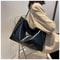 Large Capacity PU Leather Tote Bag Retro Shoulder Crossbody Everyday Handbag 5
