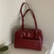 Korean Vintage Large Capacity Shoulder Bag Versatile Underarm Tote for Women