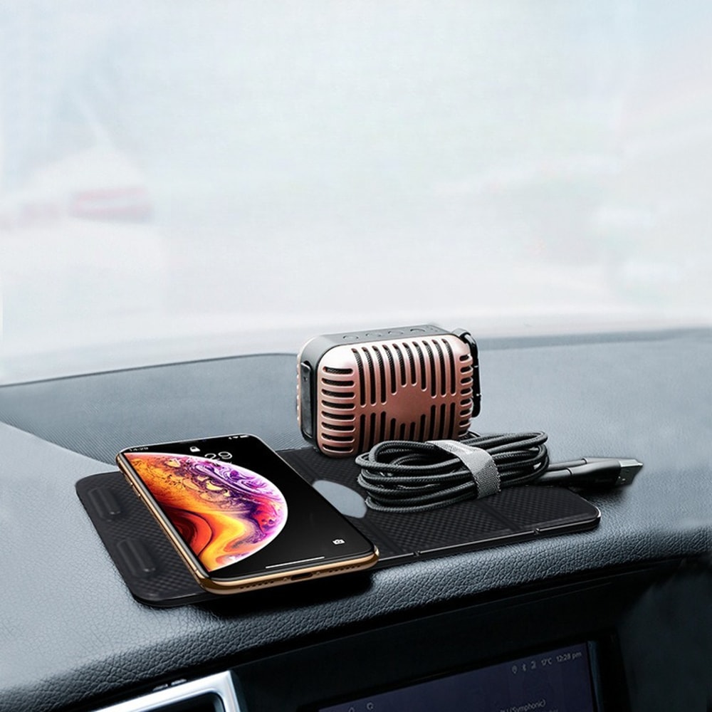 Heat Resistant Non Slip Car Phone Holder Dashboard Mount Secure Grip Stand 3