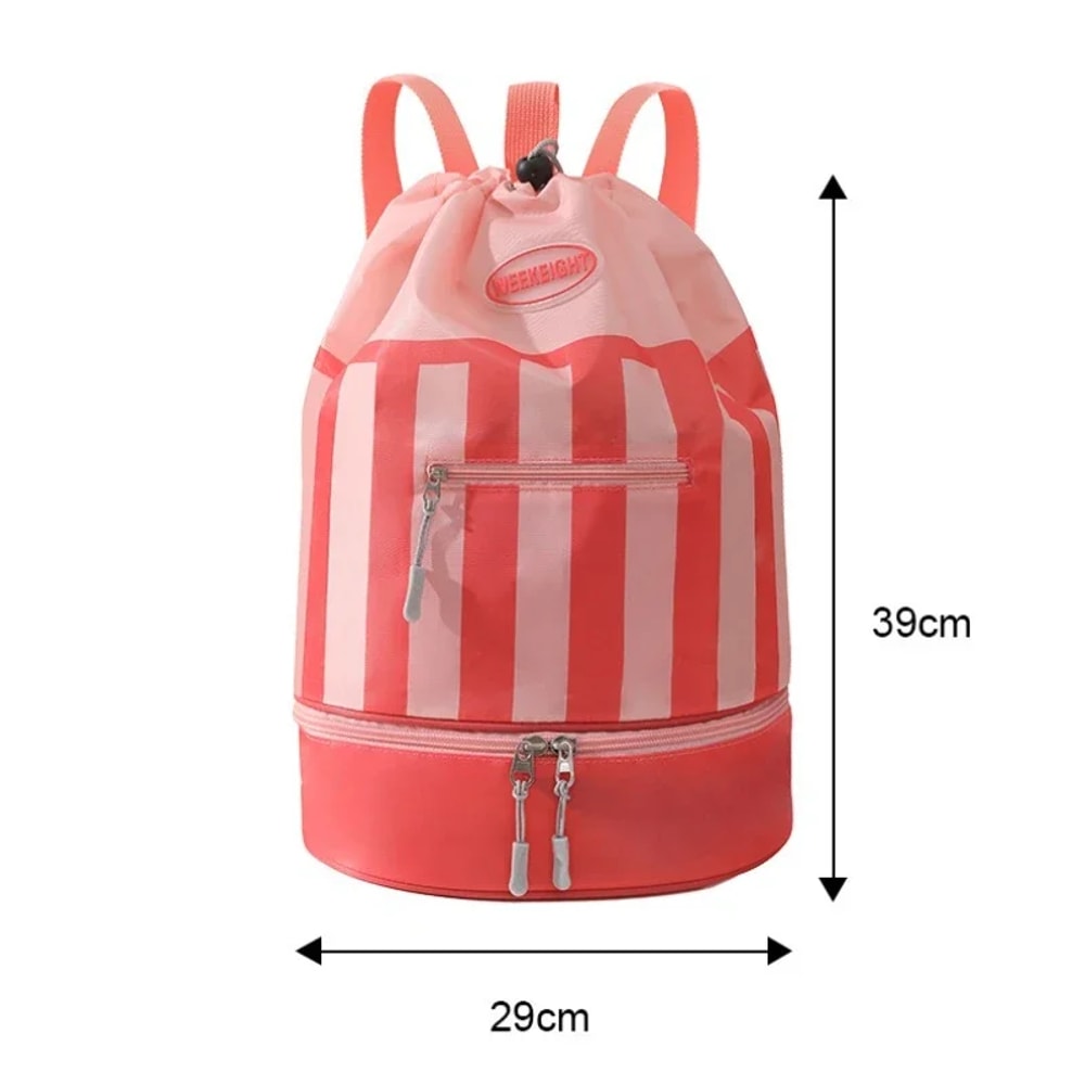 Kids Waterproof Swim Backpack with Dry Wet Separation Cartoon Beach Sports Bag