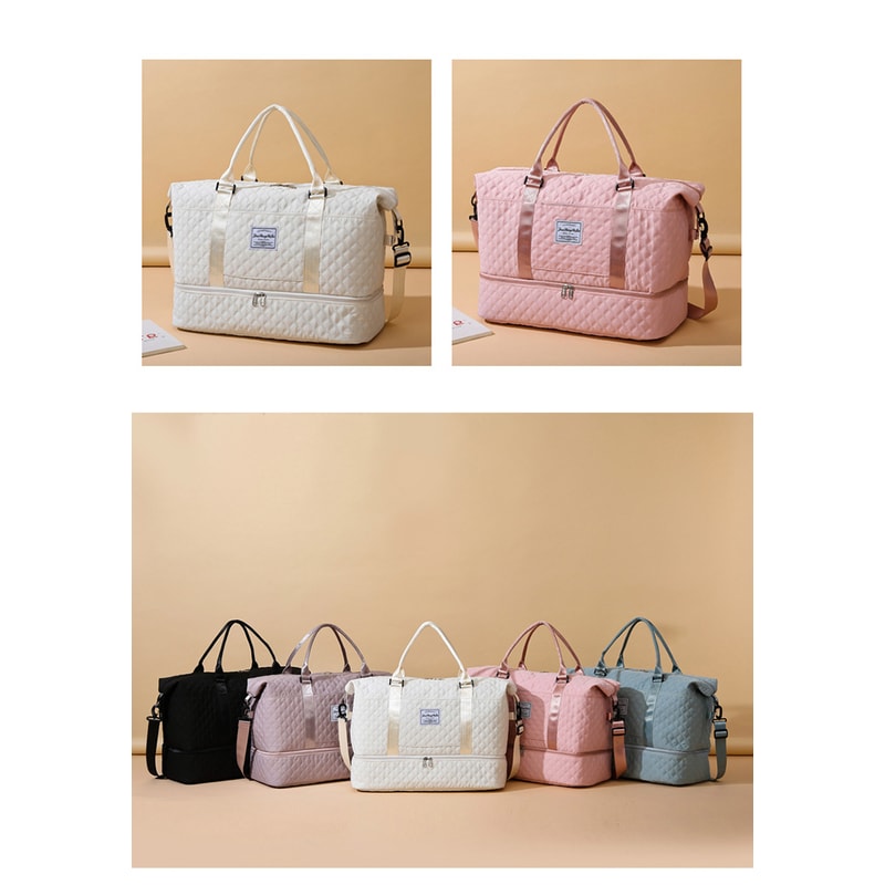 Lightweight Travel Duffle Bag Large Capacity Weekender Gym Tote with Shoulder Strap