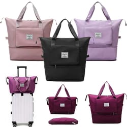 foldable large capacity travel bag lightweight waterproof carry on duffel tote