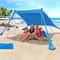 Portable Beach Tent Sun Shelter Windproof Camping Canopy for Outdoor Shade