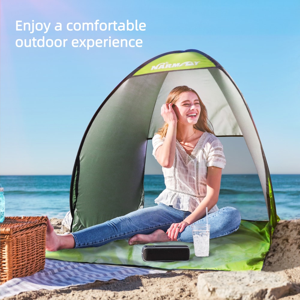 Pop Up Beach Tent UV Protection Waterproof Sun Shelter For Camping And Outdoor Shade 5