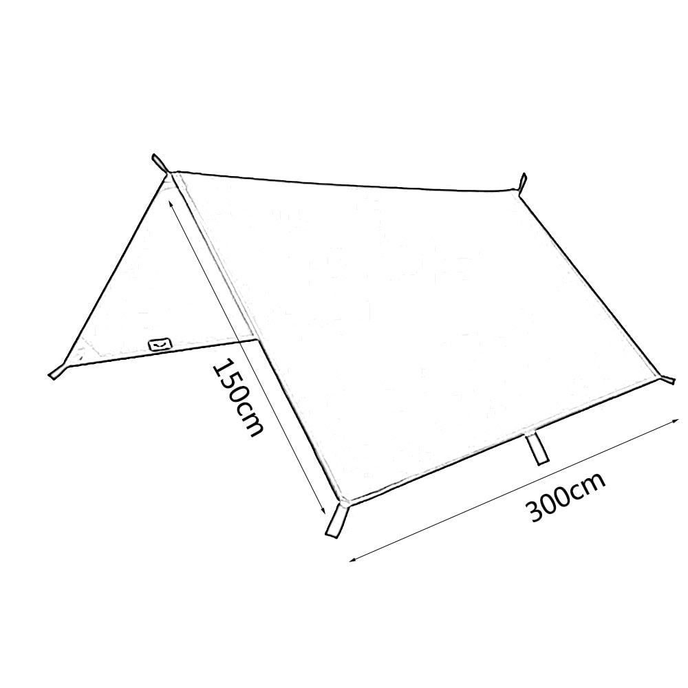 Ultralight Waterproof Camping Tarp Shelter UV Sun Shade Hammock Rain Fly Canopy