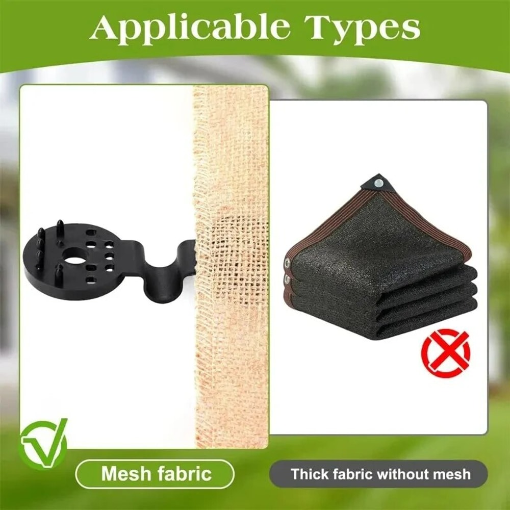 Heavy Duty Shade Cloth Clips Secure Sun Shade Netting Clamps For Garden Greenhouse 3