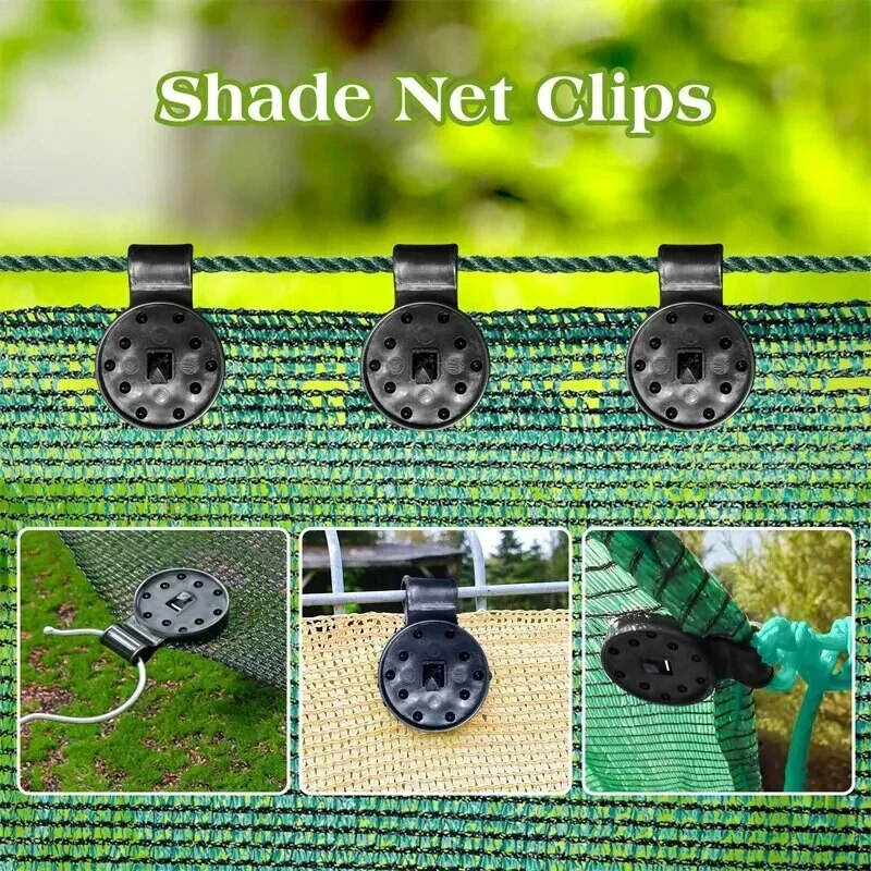 Heavy Duty Shade Cloth Clips Secure Sun Shade Netting Clamps For Garden Greenhouse 4