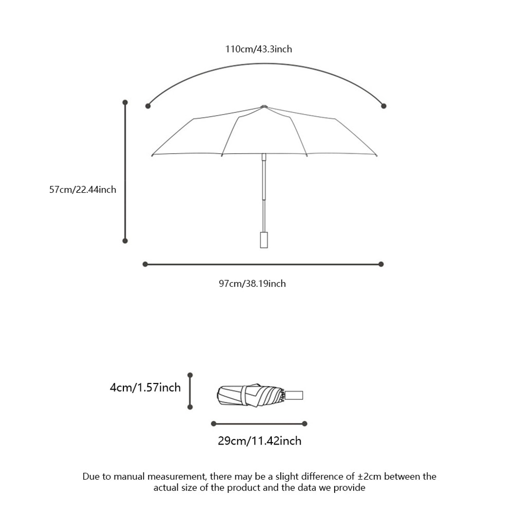 Fully Automatic Windproof Folding Umbrella With UV Protection Compact Travel Rain Umbrella 3
