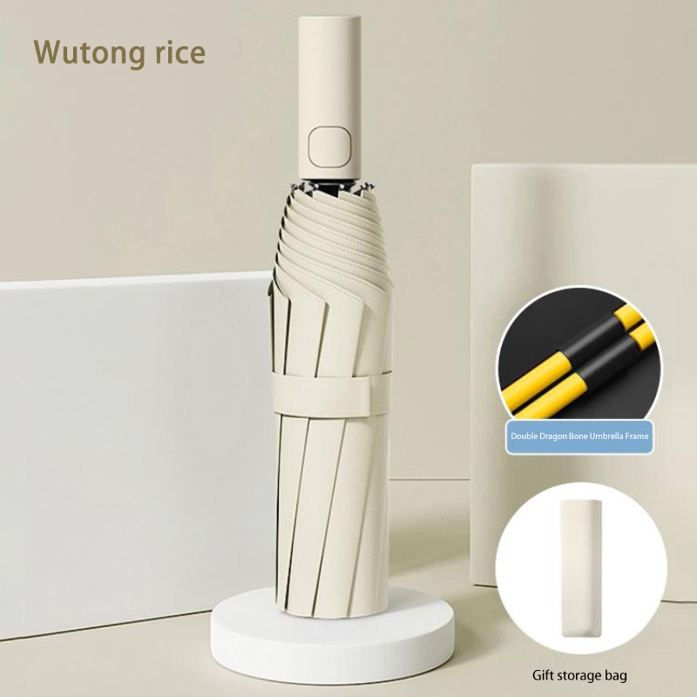 Fully Automatic Windproof Folding Umbrella With UV Protection Compact Travel Rain Umbrella 5