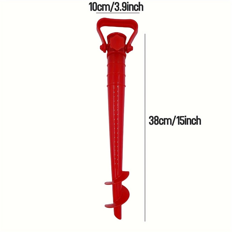 Heavy Duty Beach Umbrella Anchor Screw Stand For Sand Grass And Patio 2