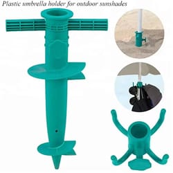 portable beach umbrella base stand sand anchor outdoor patio holder