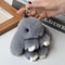 Fluffy Bunny Plush Keychain Cute Rabbit Doll Bag Charm Soft Gift Toy 0