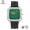 Mens Sport Watch Waterproof Silicone Strap Green Billiards Dial Wristwatch 8