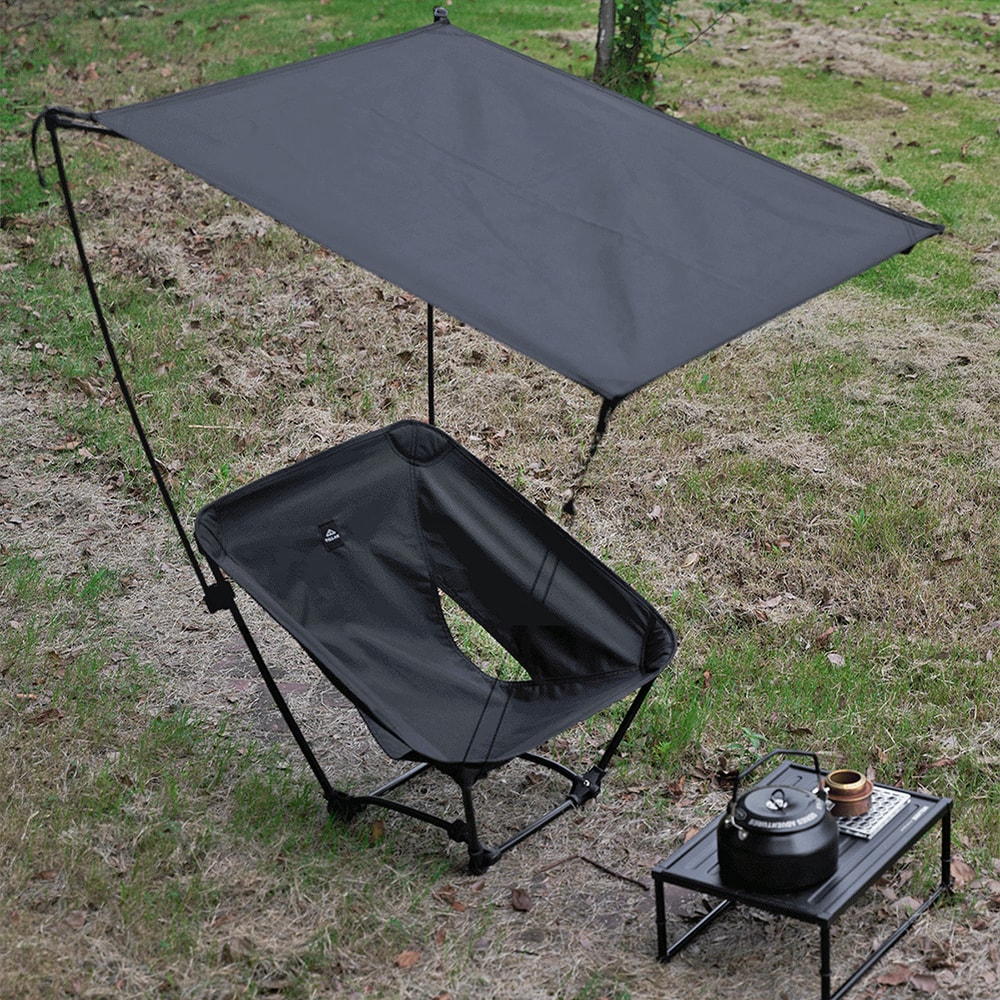 Portable Chair Sun Shade Canopy With Adjustable Outdoor Chair Umbrella 0