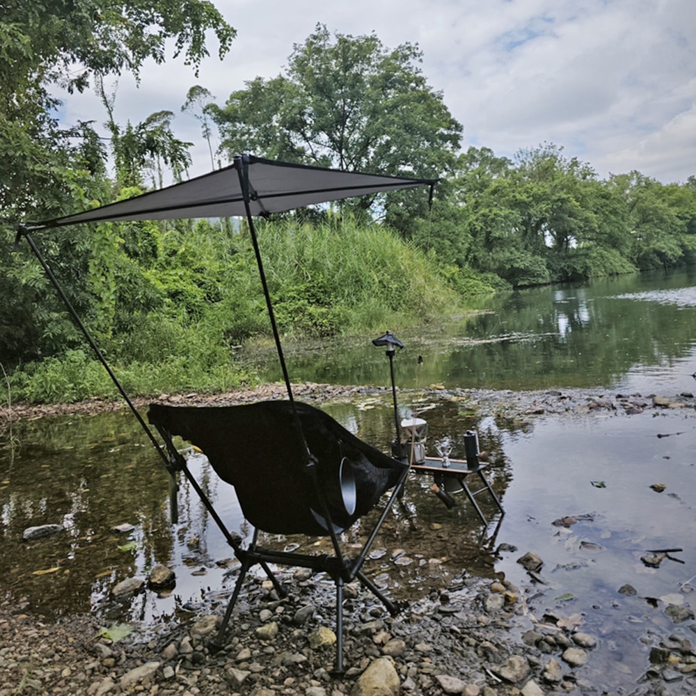Portable Chair Sun Shade Canopy With Adjustable Outdoor Chair Umbrella 4