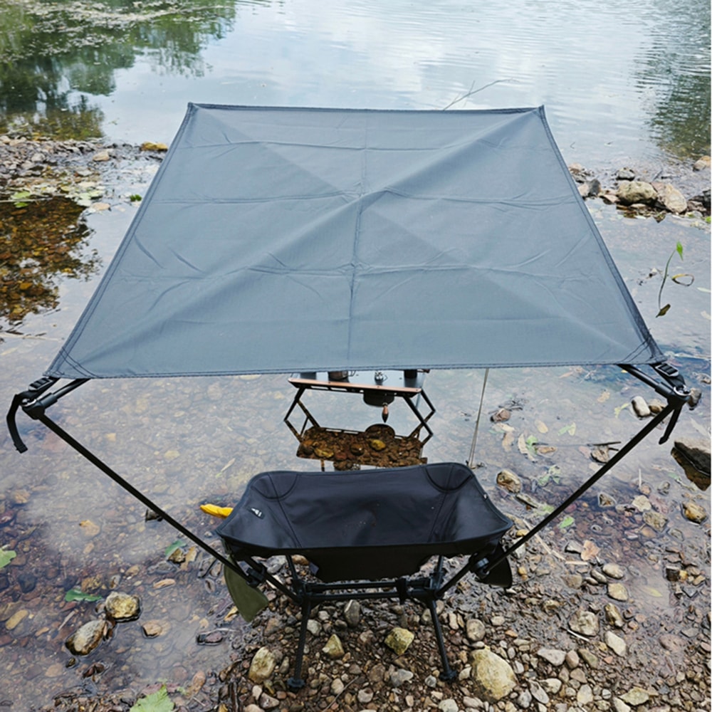 Portable Chair Sun Shade Canopy With Adjustable Outdoor Chair Umbrella 5