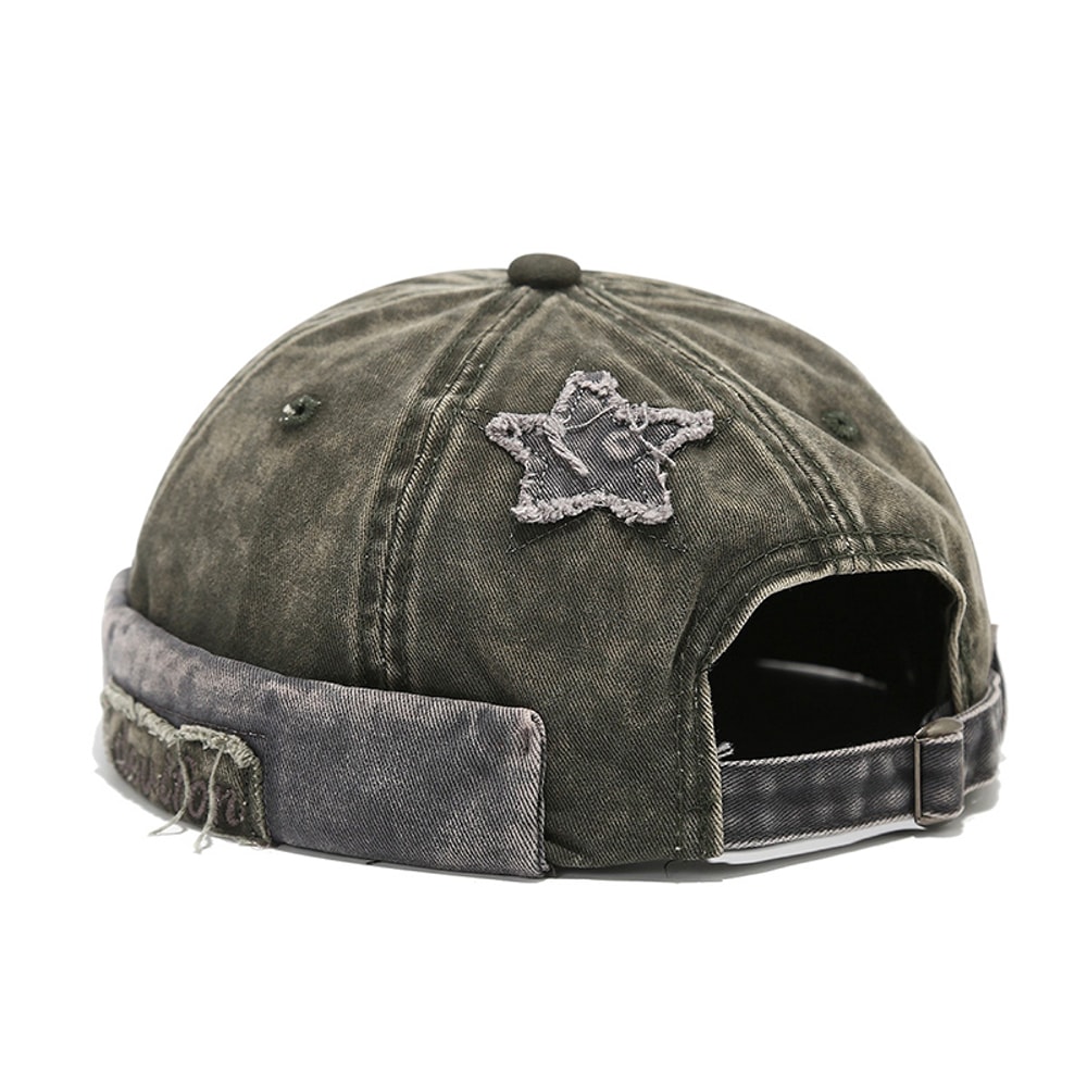 Vintage Brimless Docker Cap Adjustable Retro Cotton Beanie Hat 8