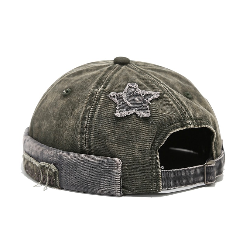 Vintage Brimless Docker Cap Adjustable Retro Cotton Beanie Hat 8