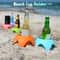 Portable Beach Cup Holders Multicolor Sand Drink Holder Set For Outdoor Parties And Camping 0
