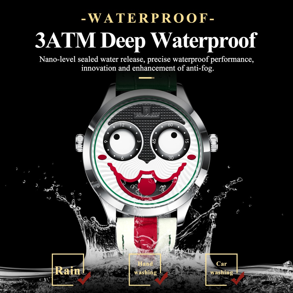 Luxury Waterproof Mens Watch Quartz Leather Strap Sports Wristwatch 1