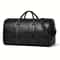 Large Capacity Crocodile Texture Travel Duffel Bag Retro Leather Style Weekender 1