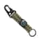 Tactical Survival Keychain With Compass Paracord Carabiner Outdoor Gear Clip 6
