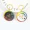Rotating Color Wheel Keychain Metal Spinning Compass Pendant Stress Relief Toy