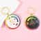 Rotating Color Wheel Keychain Metal Spinning Compass Pendant Stress Relief Toy