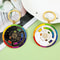 Rotating Color Wheel Keychain Metal Spinning Compass Pendant Stress Relief Toy
