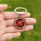 Roulette Wheel Keychain Lucky Charm Glass Pendant Keyring Gift For Men And Women 1