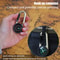Mini Carabiner Compass Keychain With Thermometer Outdoor Hiking Navigation Tool 2